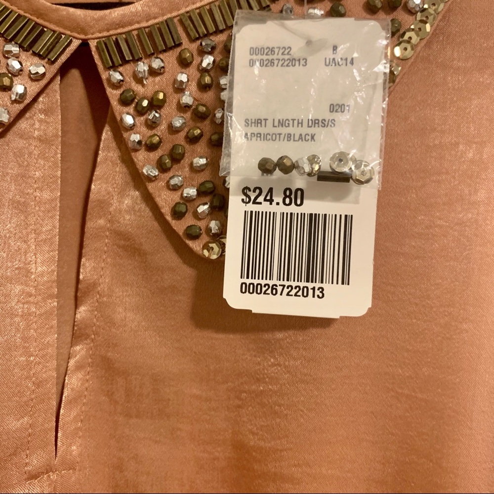 NWT Halter Bodycon Midi Dress w/ Beaded Collar - Picture 9 of 9